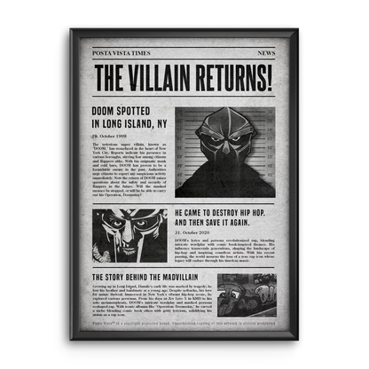 VILLAIN NEWSPAPER 