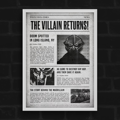 VILLAIN NEWSPAPER 