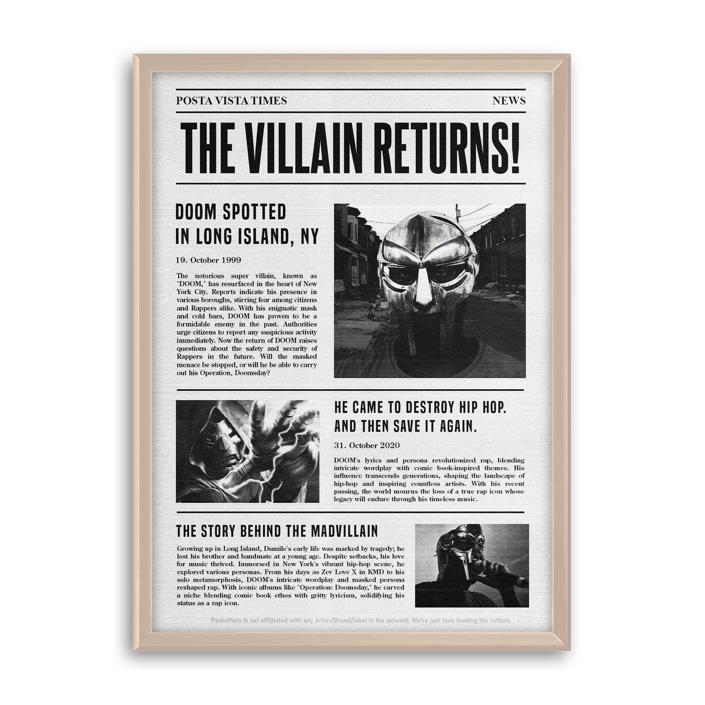 VILLAIN NEWSPAPER 