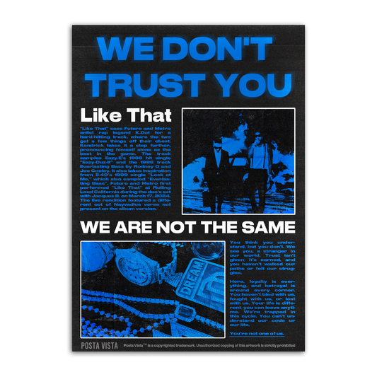 WE DON'T TRUST YOU - frameless