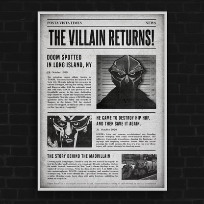 VILLAIN NEWSPAPER 